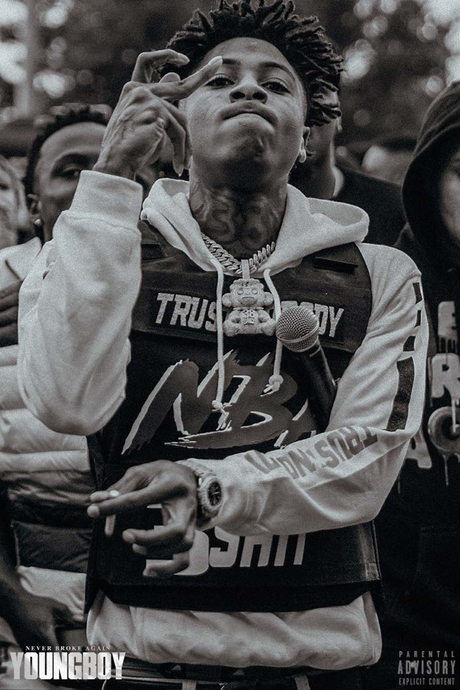 NBA Young Boy 'TRUST NOBODY' Poster