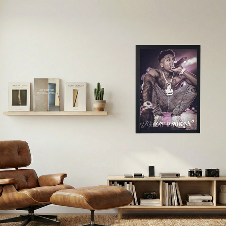 NBA Young Boy 'Heartbreak' Poster - Mockup 1