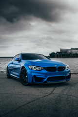 Blue BMW M4 'Waterfront' Poster