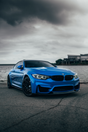 Blue BMW M4 'Waterfront' Poster