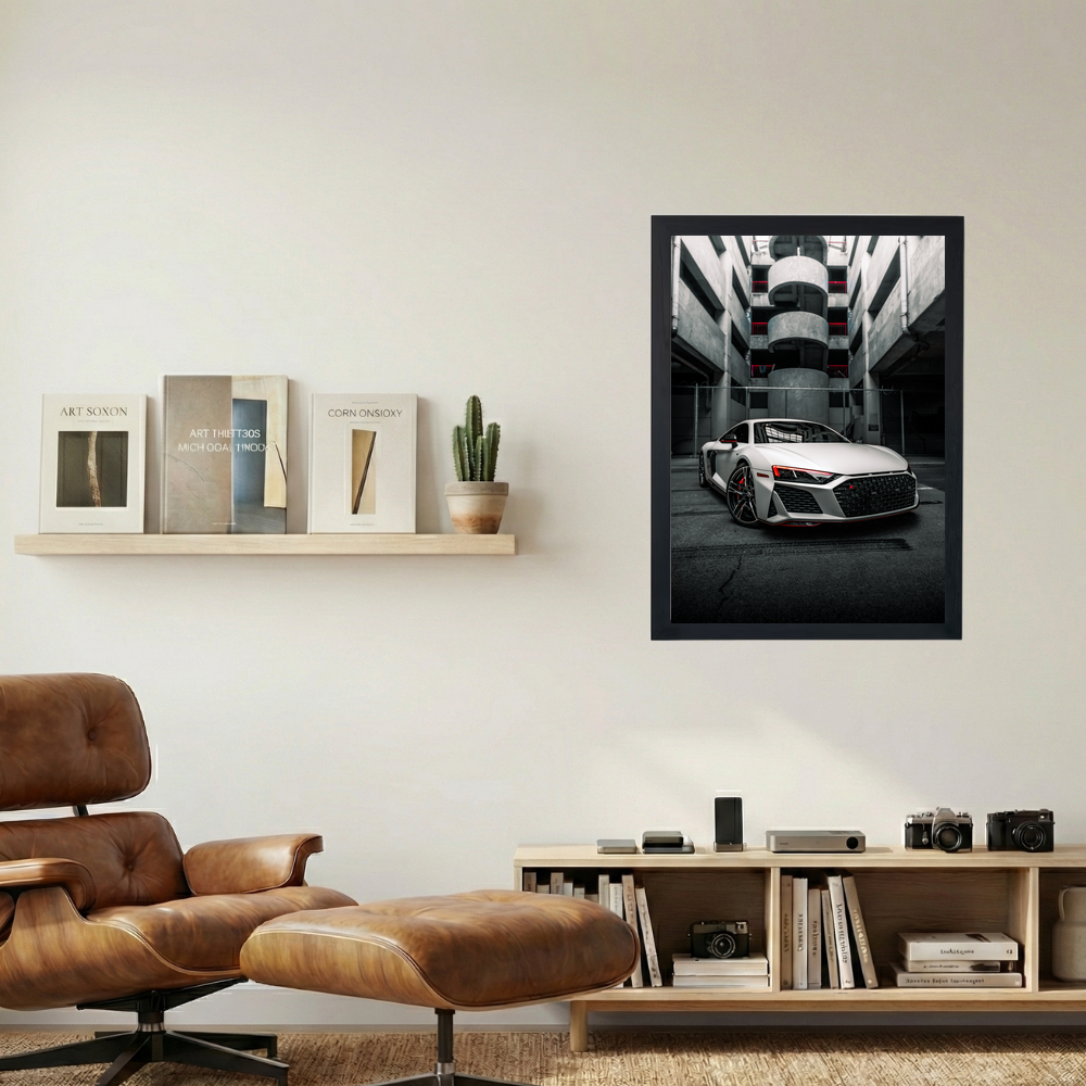 Audi R8 'Alley' Poster - Mockup 1