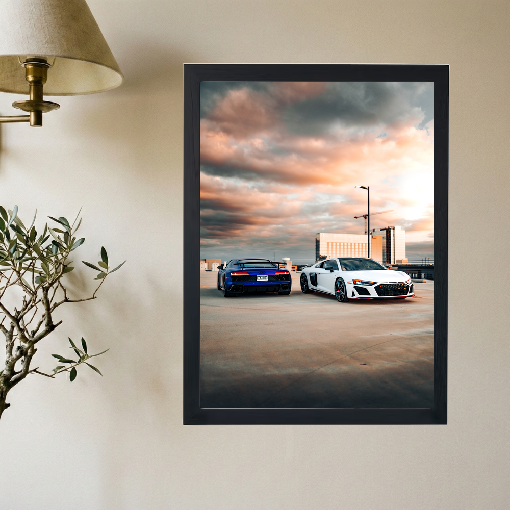 Audi R8 '2 for 1' Poster - Mockup 2