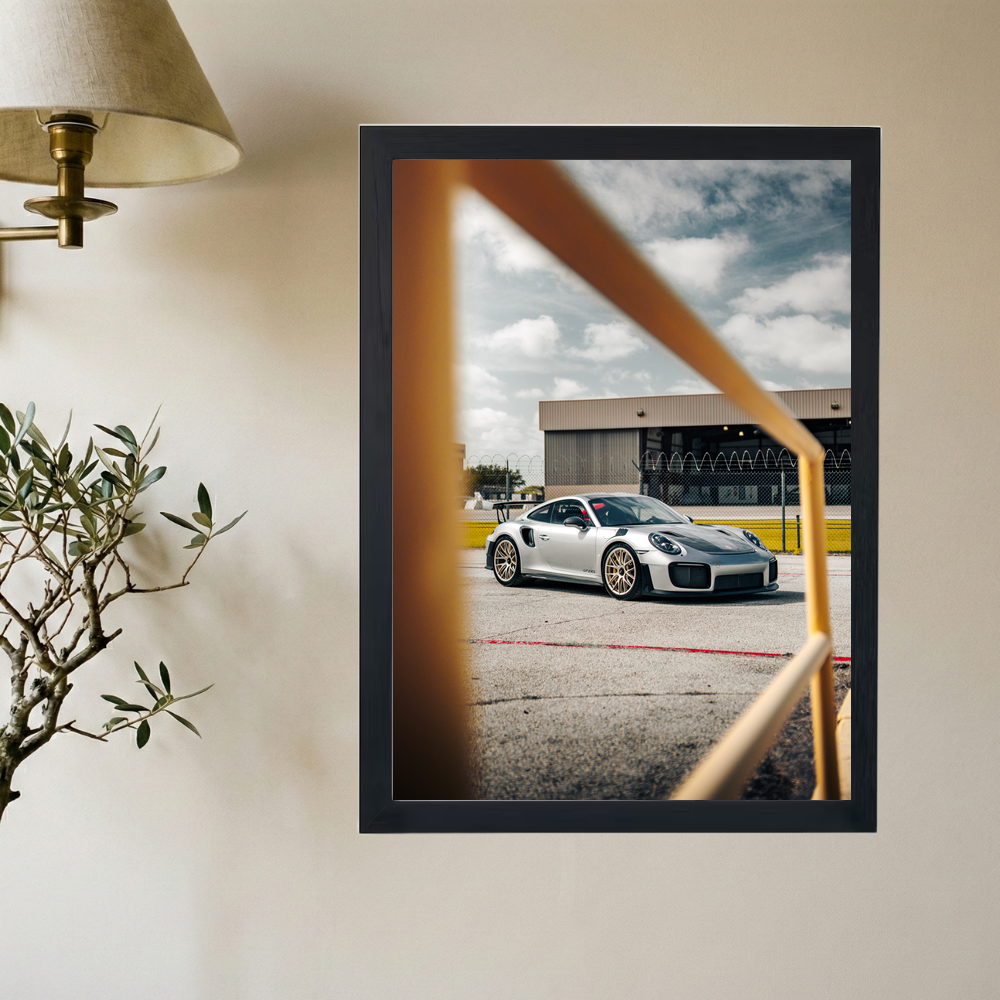 Porsche 'Through the Wire' Posterbr - Mockup 2