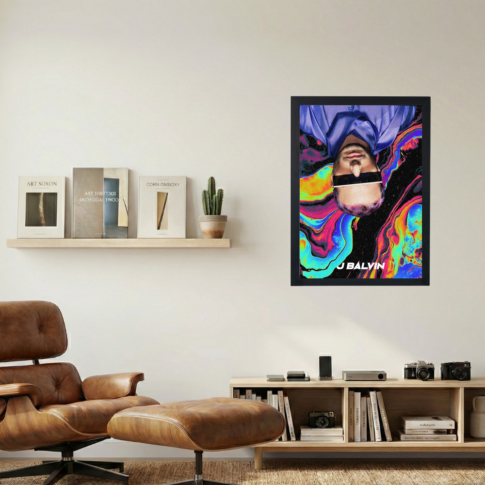 J Balvin 'Stuck in Time' Poster - Mockup 1