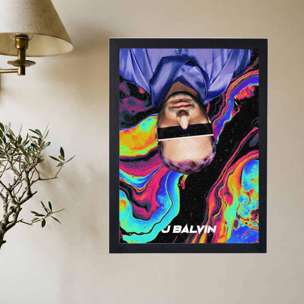 J Balvin 'Stuck in Time' Poster - Mockup 2