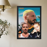 J Balvin '3 Headed Goat' Poster - Mockup 2