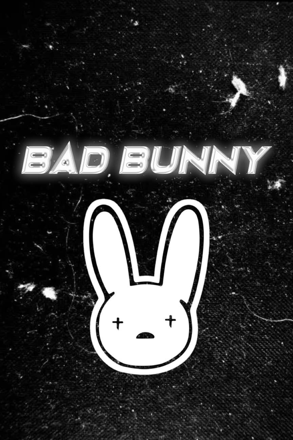 Bad Bunny 'B&W Icon' Poster