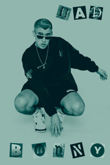 Bad Bunny 'Alphabet Pose' Poster