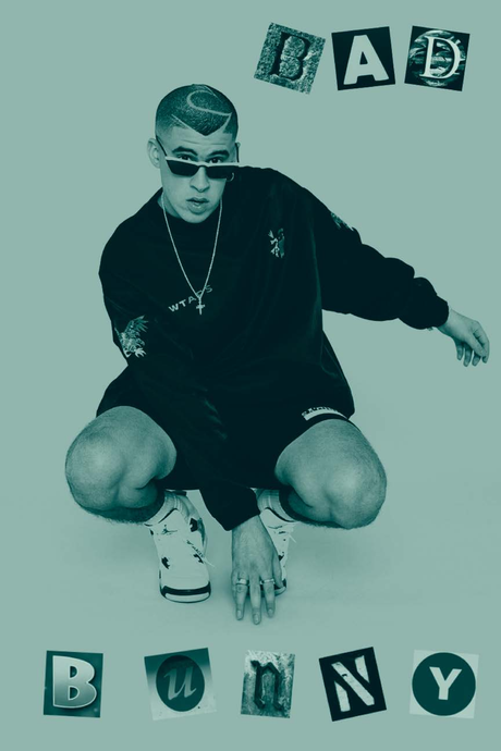 Bad Bunny 'Alphabet Pose' Poster