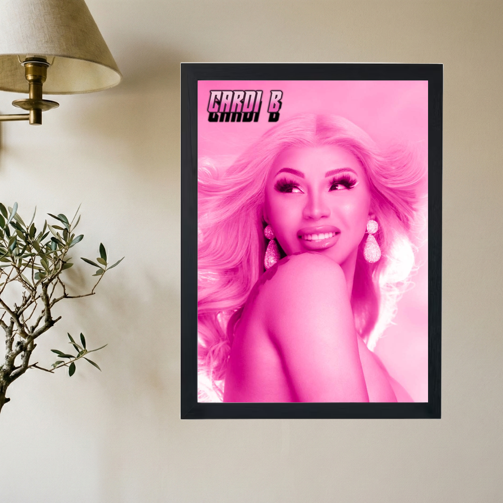 Cardi B 'Glamour' Poster - Mockup 2