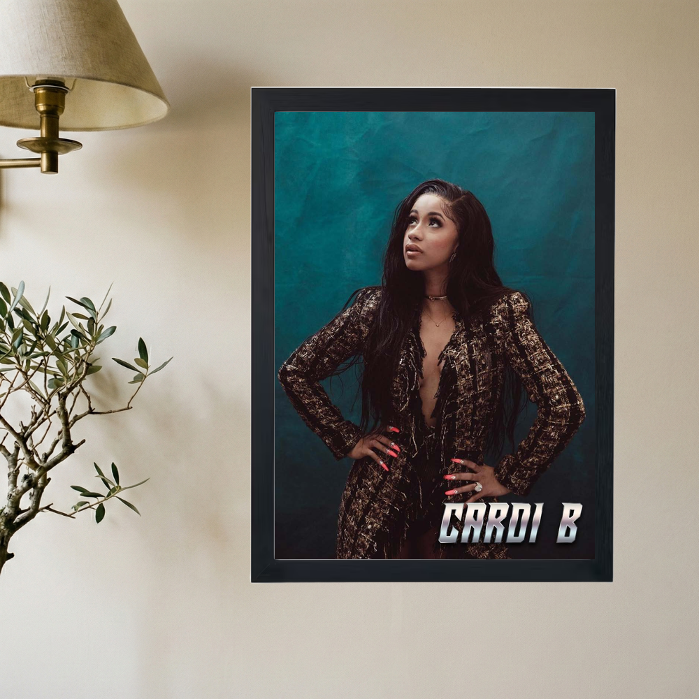 Cardi B 'Head Up Hon' Poster - Mockup 2