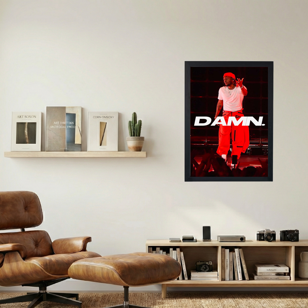 Kendrick Lamar 'DAMN.' Poster V2 - Mockup 1