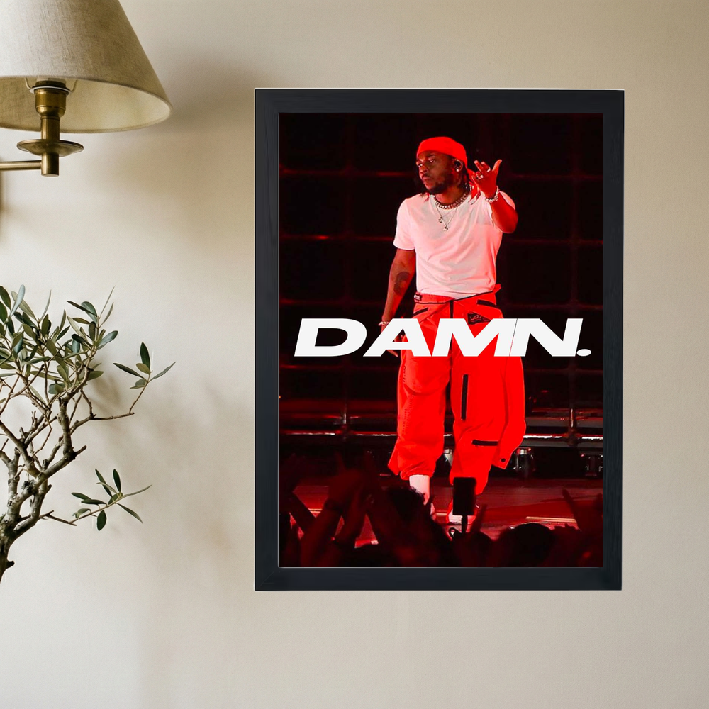 Kendrick Lamar 'DAMN.' Poster V2 - Mockup 2