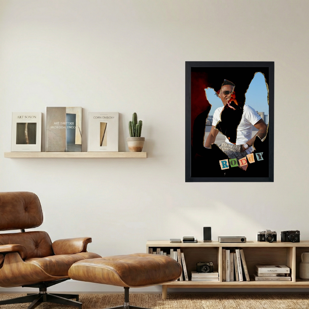 Roddy Ricch '2Faced' Poster - Mockup 1