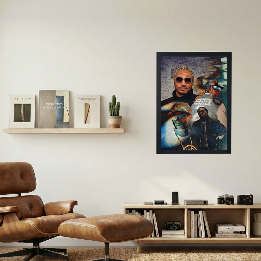 Future 'Three Faced' Poster - Mockup 1