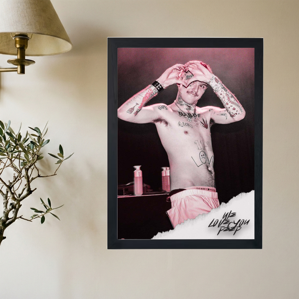 Lil Peep 'Sending Love' Poster - Mockup 2