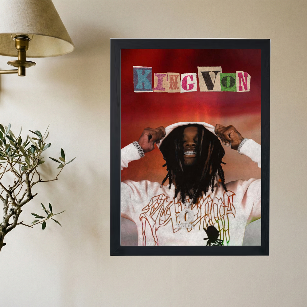 King Von 'Spell It' Poster - Mockup 2
