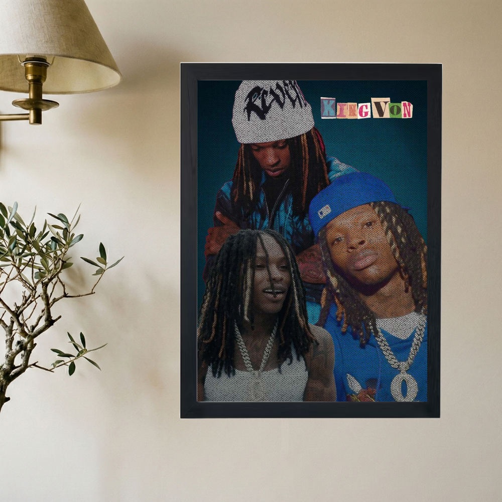 King Von 'Why He Told' Poster - Mockup 2