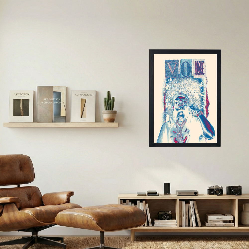 King Von 'Immortal' Poster - Mockup 1