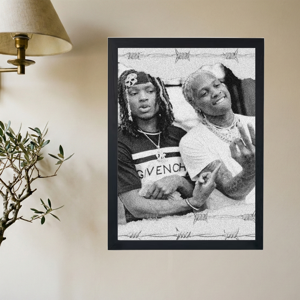 Lil Durk x King Von 'Hometown Boys' Poster - Mockup 2