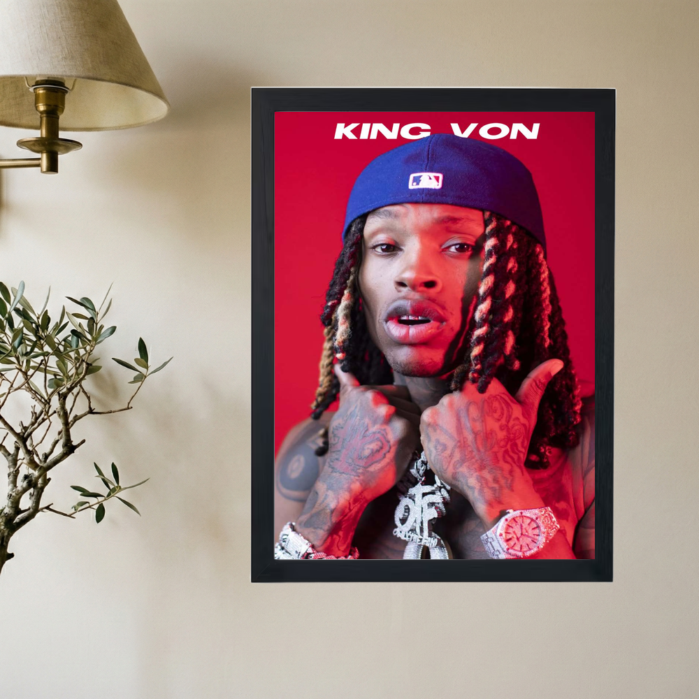 King Von 'OTF' Poster - Mockup 2