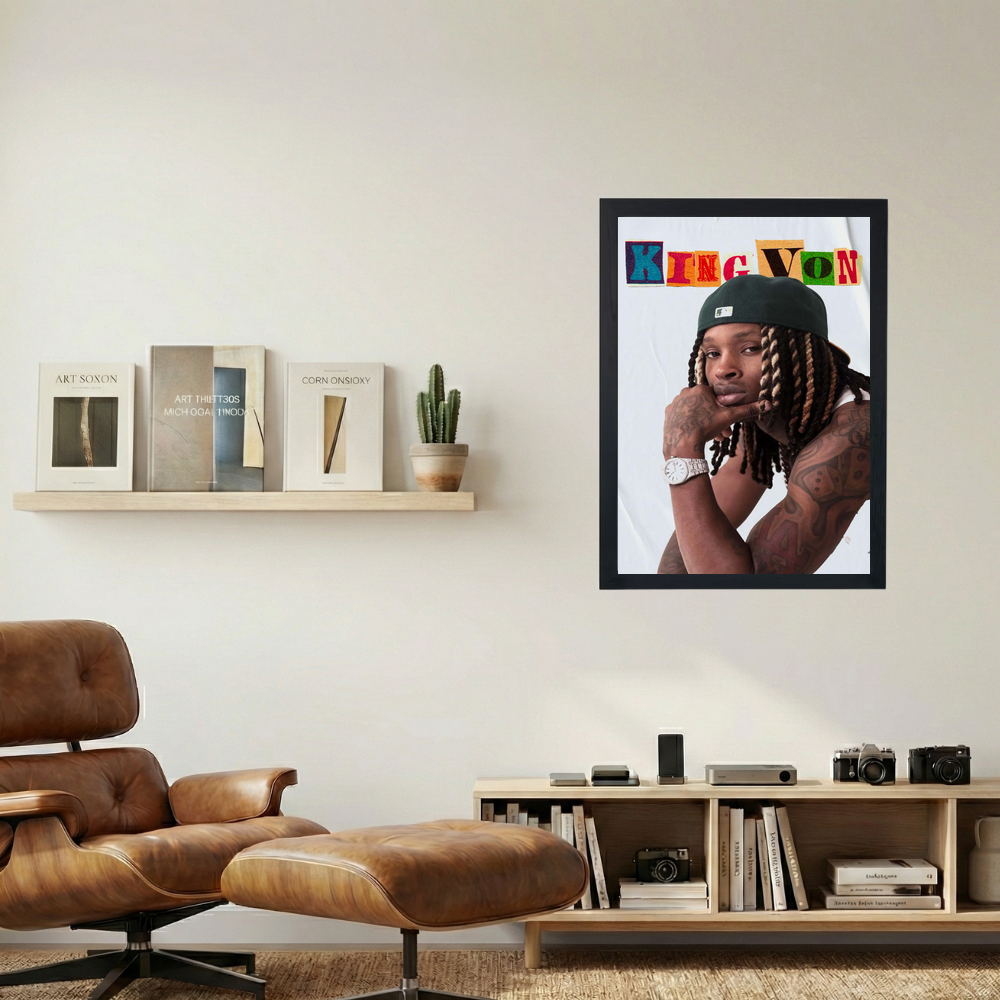 King Von 'Legal Battles' Poster - Mockup 1