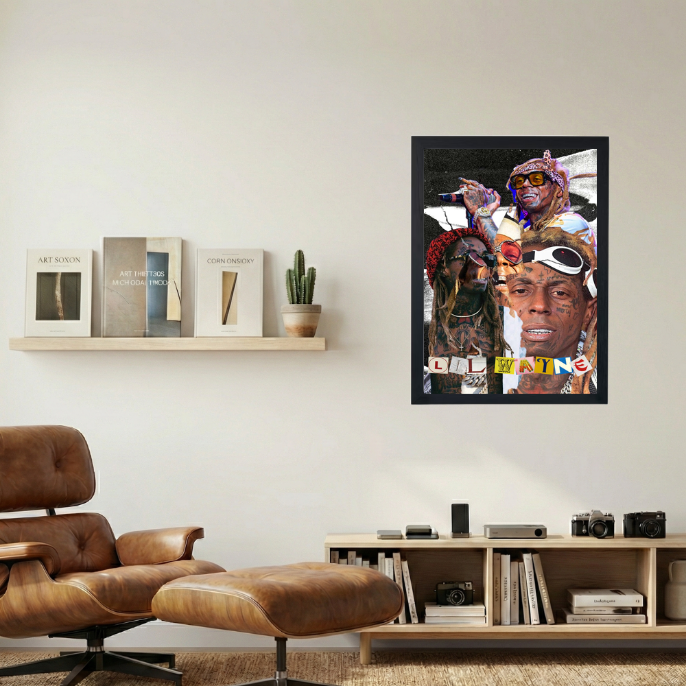 Lil Wayne 'Carter Montage' Poster - Mockup 1