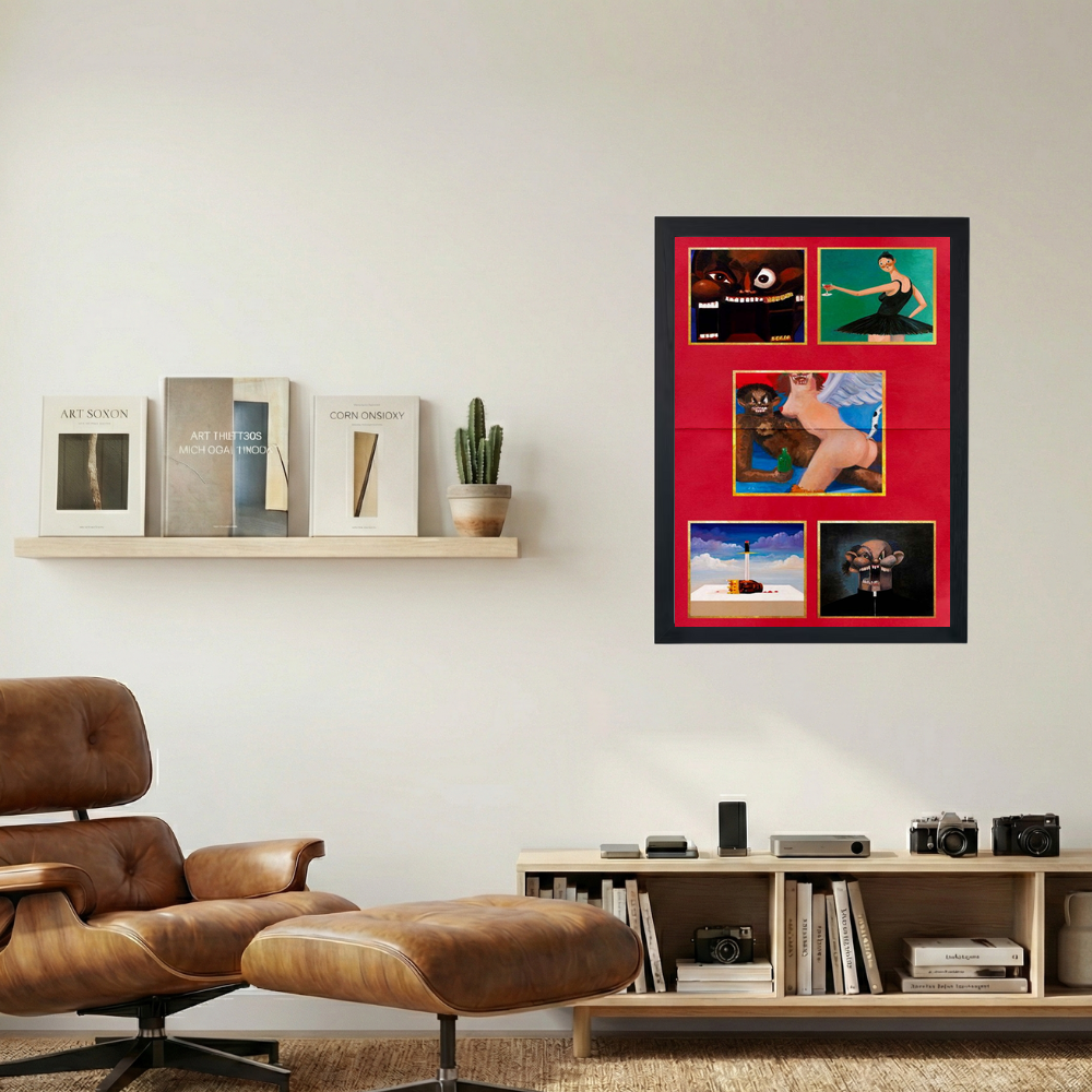 Kanye West 'TWISTED FANTASIES' Poster - Mockup 1