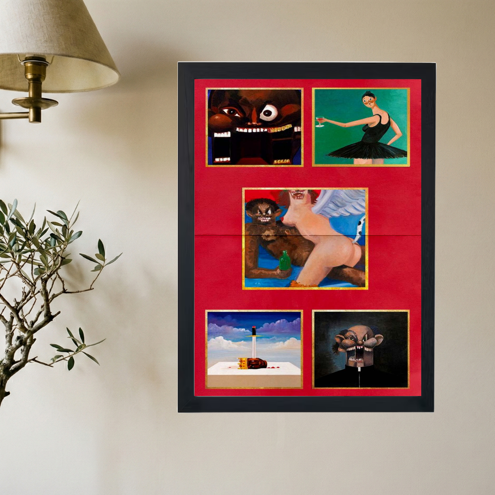 Kanye West 'TWISTED FANTASIES' Poster - Mockup 2