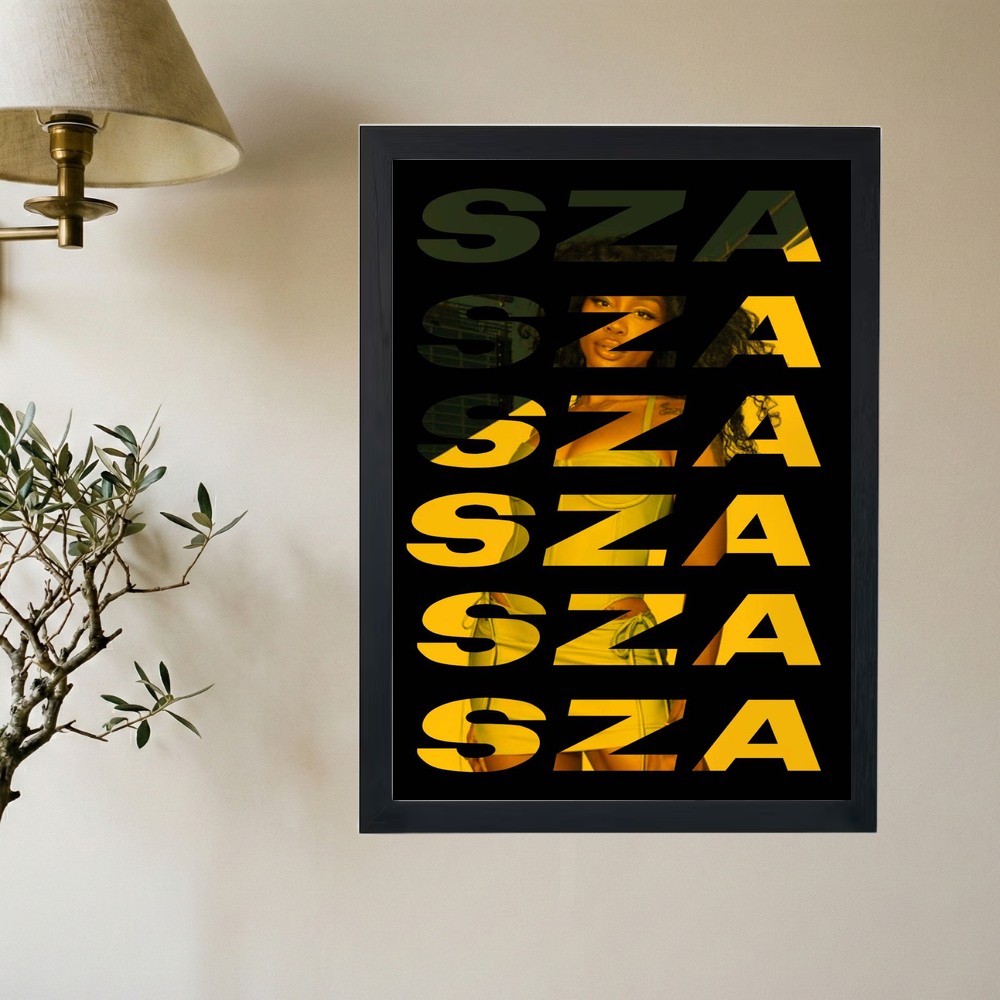 SZA 'Golden' Poster - Mockup 2