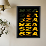 SZA 'Golden' Poster - Mockup 2