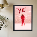 Kanye West 'YE WILL' Poster - Mockup 2