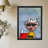 Post Malone 'Peanuts' Poster - Mockup 2