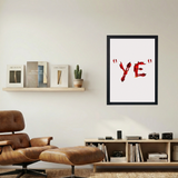 Kanye West 'SPELL YE' Poster - Mockup 1