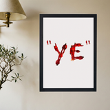 Kanye West 'SPELL YE' Poster - Mockup 2