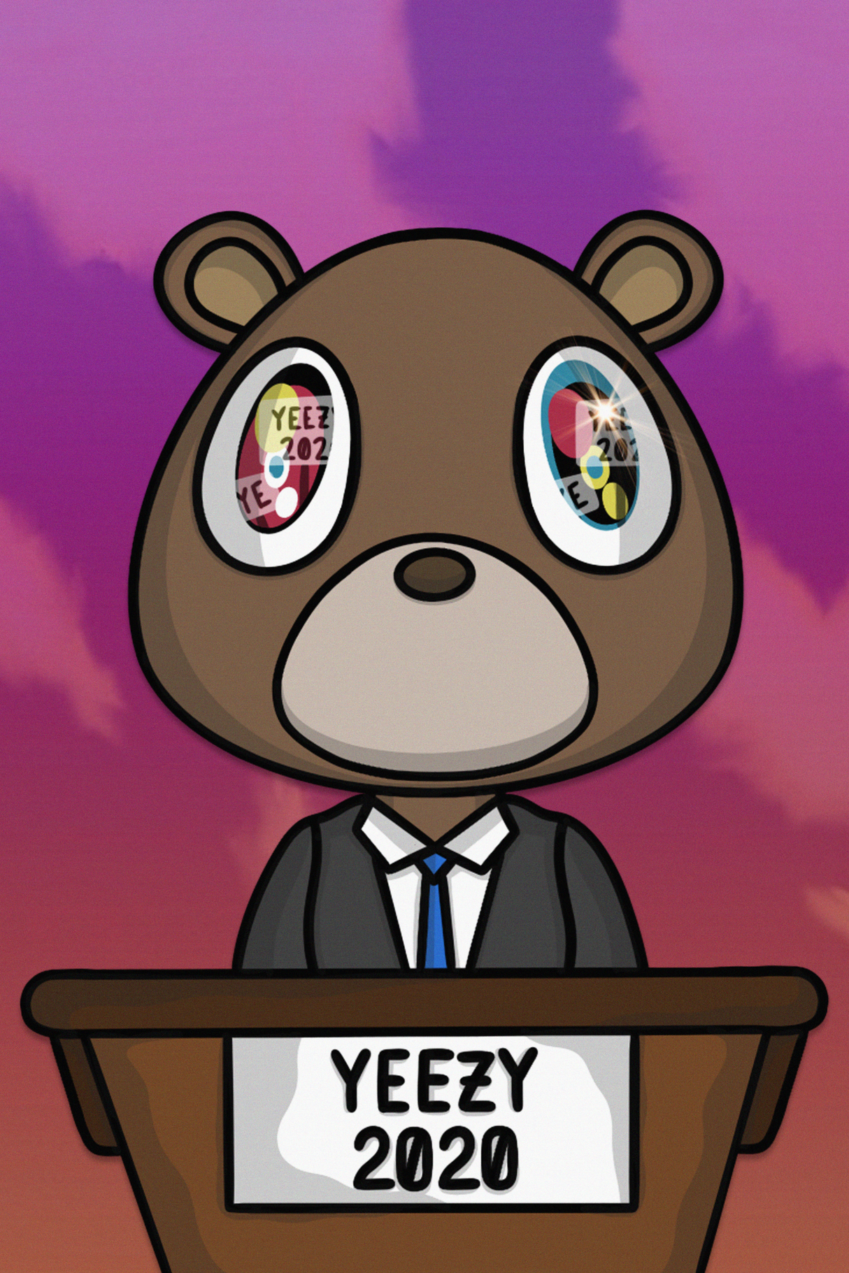 Kanye West 'YEEZY For PRESIDENT' Poster