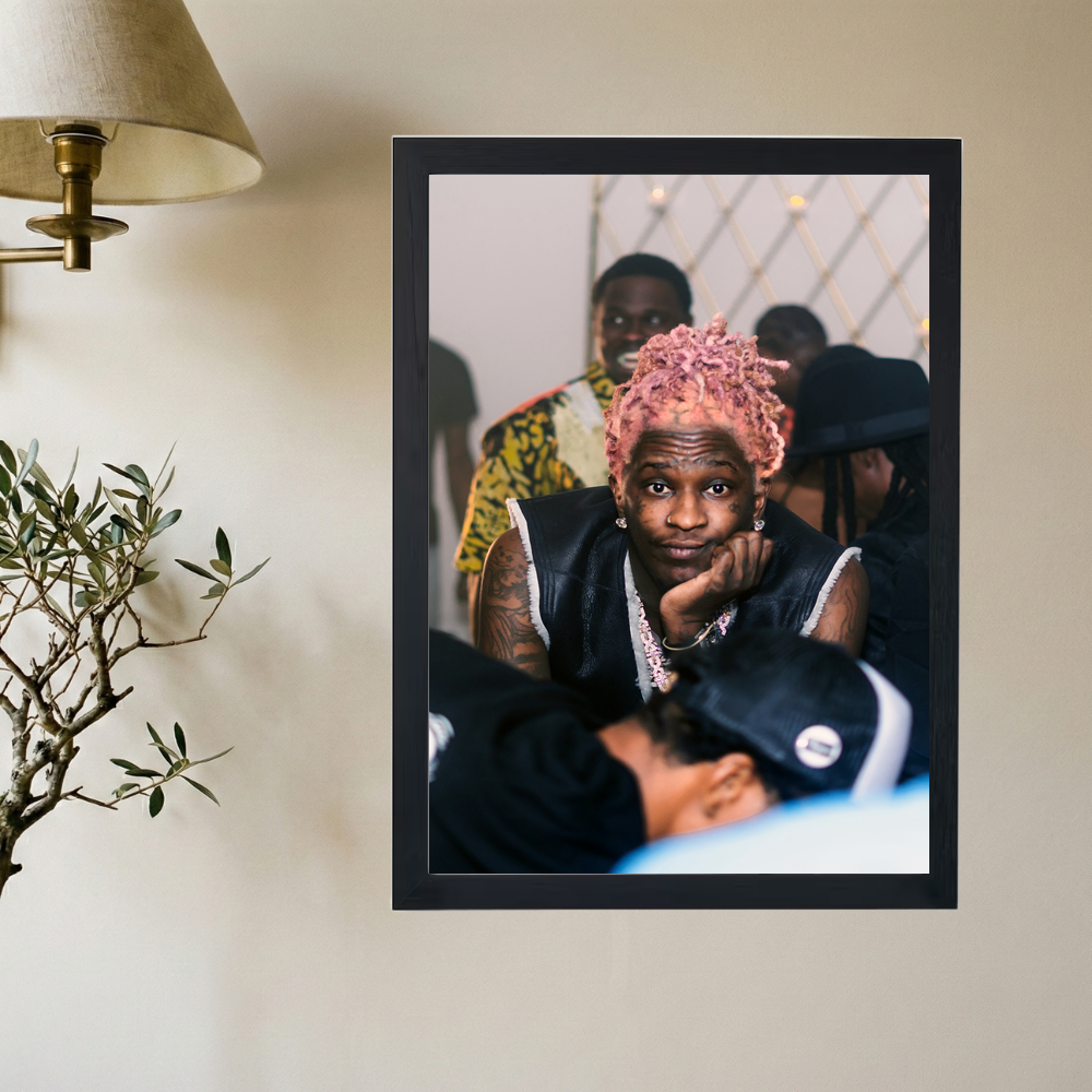 Young Thug 'Slatts'  Poster - Mockup 2
