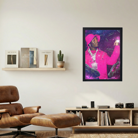 Lil Uzi Vert 'Pink n Space' Poster - Mockup 1