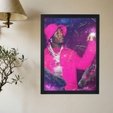 Lil Uzi Vert 'Pink n Space' Poster - Mockup 2