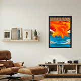 Red Hot Chili Peppers x Kanye West 'Dondacation' Abstract Poster - Mockup 1