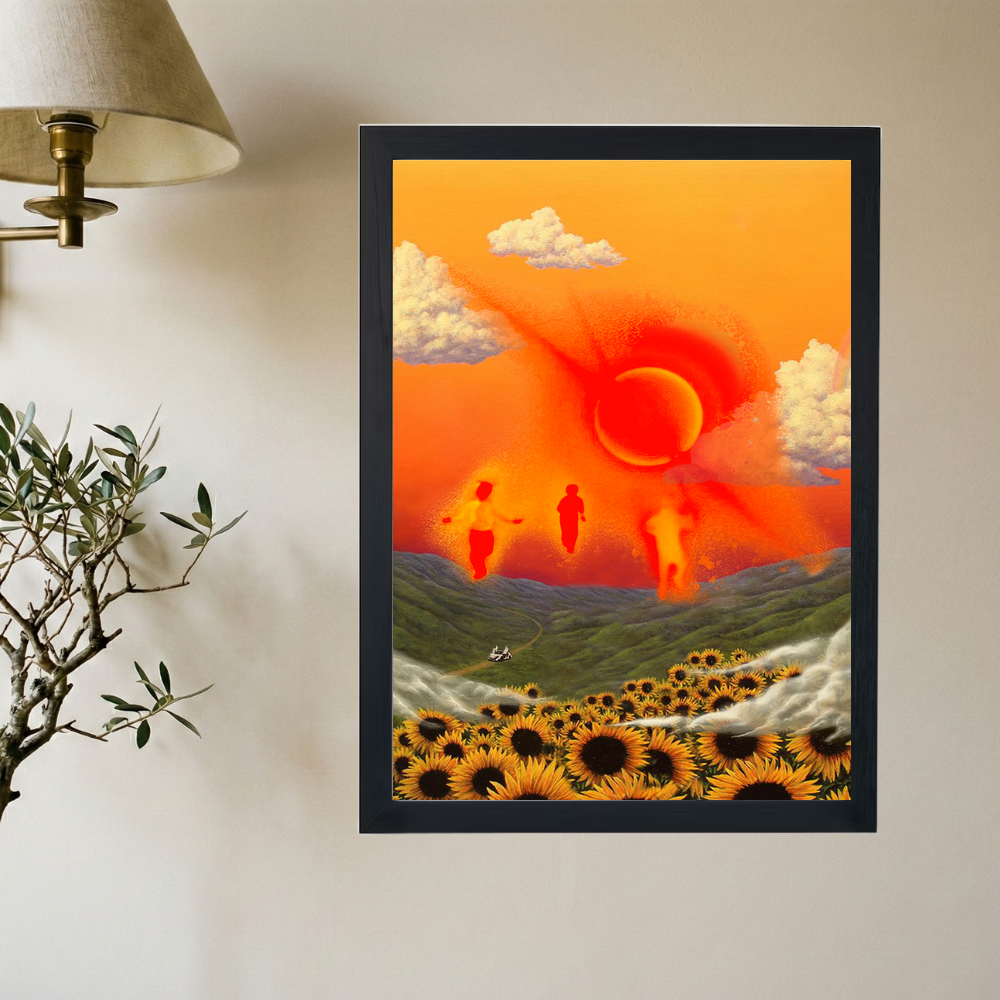 Tyler, The Creator x Kanye West 'Flower Donda' Abstract Poster - Mockup 2