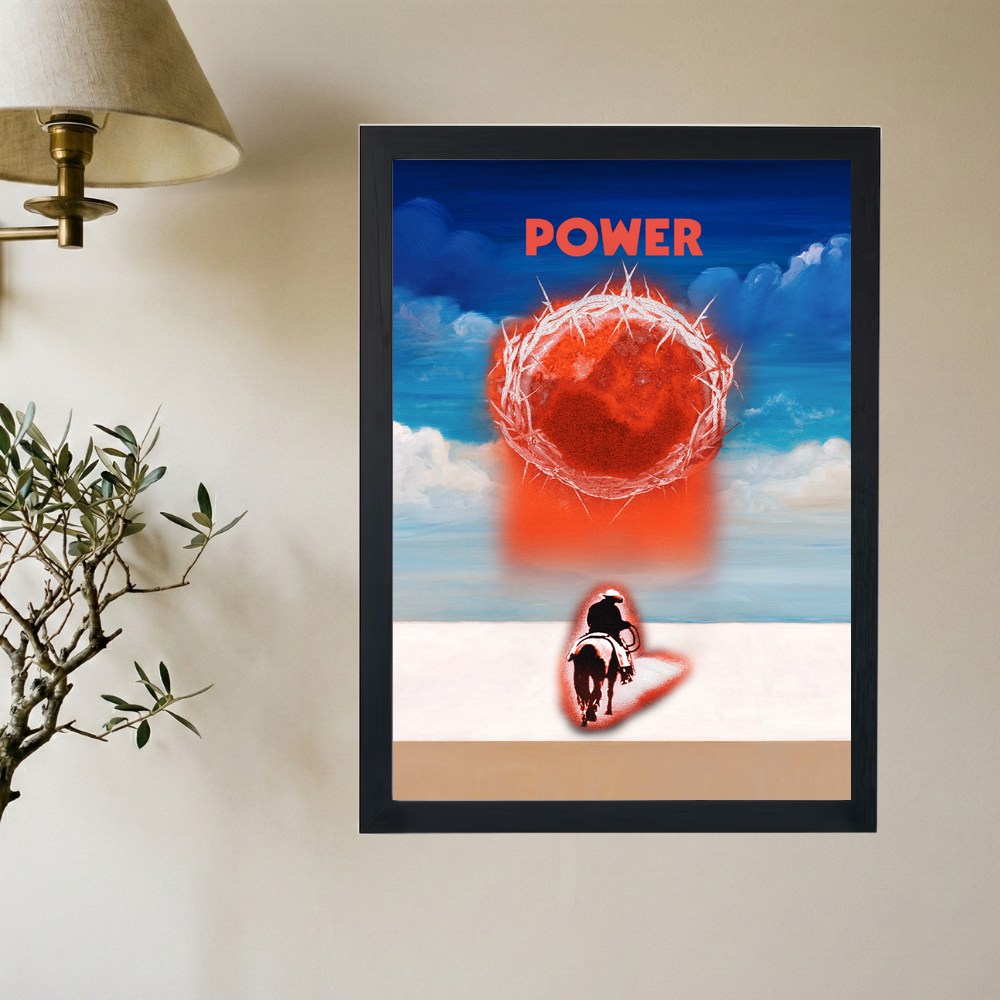 Kanye West 'HorsePOWER' Abstract Poster - Mockup 2