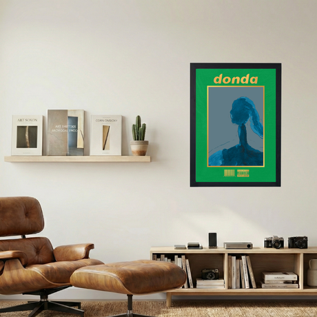 Kanye West x Frank Ocean 'Blonded Donda Fantasies' Abstract Poster - Mockup 1