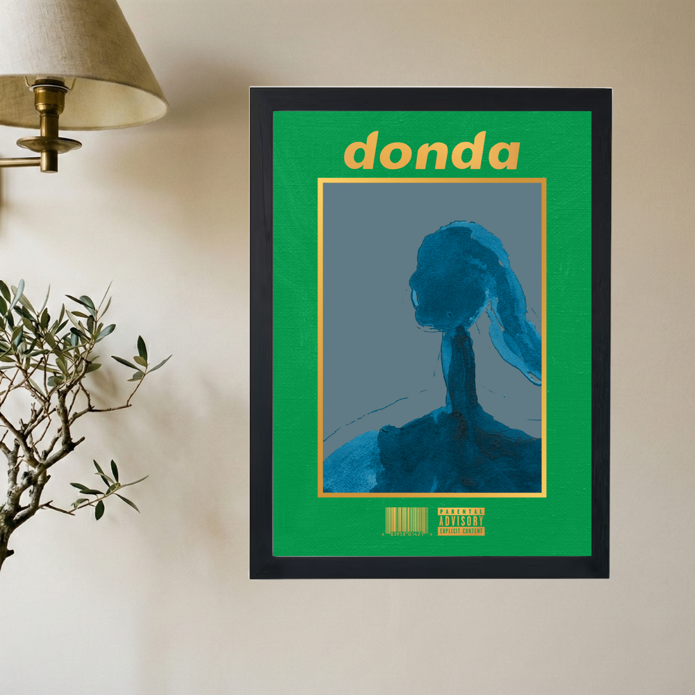 Kanye West x Frank Ocean 'Blonded Donda Fantasies' Abstract Poster - Mockup 2