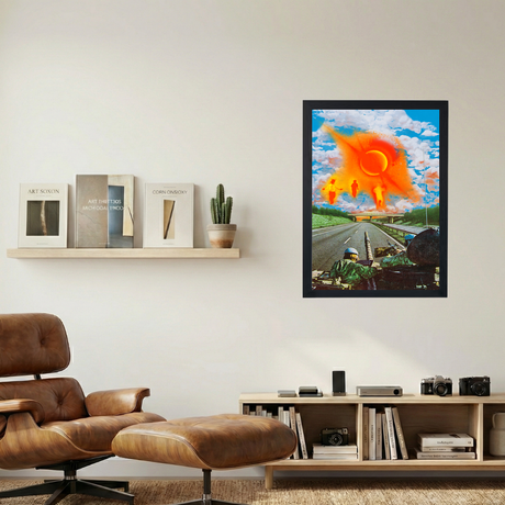 Kanye West 'It's a War Outside' Abstract Poster - Mockup 1