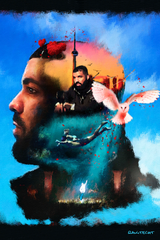 Drake 'Immortal Lover Boy' Painting Poster