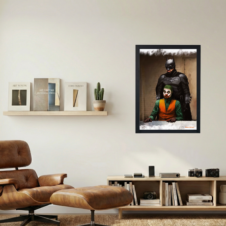 Kanye x Drake 'Joker' Painting Poster - Mockup 1
