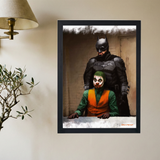Kanye x Drake 'Joker' Painting Poster - Mockup 2