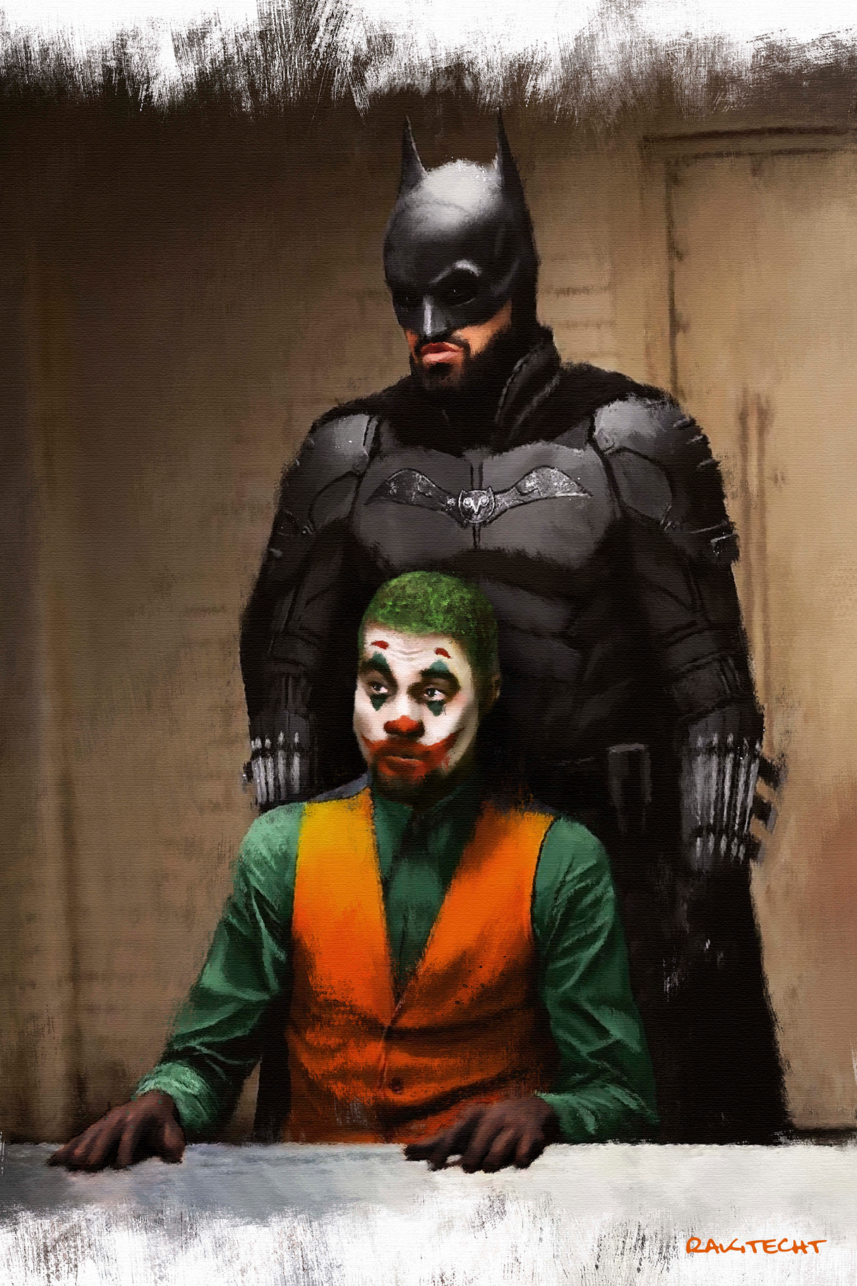 Kanye x Drake 'Joker' Painting Poster