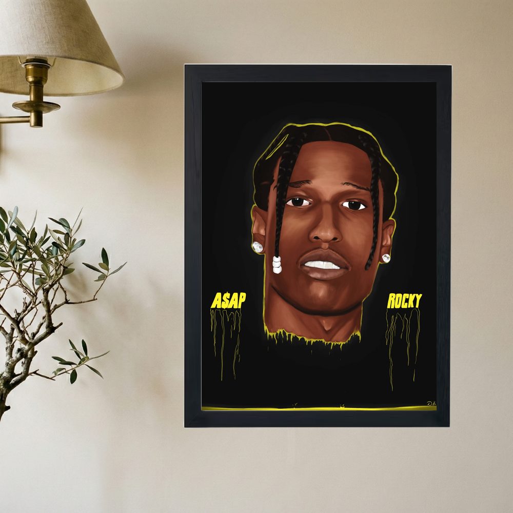 A$AP Rocky 'Shrine' Poster - Mockup 2